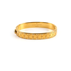 Louis Vuitton Nanogram Strass Bracelet Gold Tone Size S