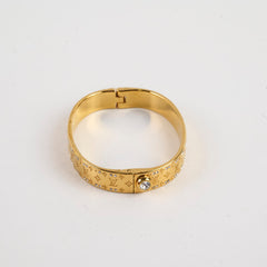 Louis Vuitton Nanogram Strass Bracelet Gold Tone Size S