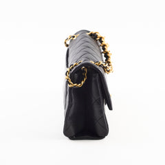 Chanel Chain Flap Bag Black GHW (microchip)