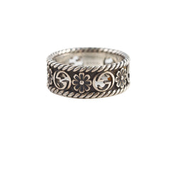 Gucci Ruthenium Silver Ring Size 20