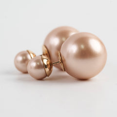 Christian Dior Stud Earrings Pink