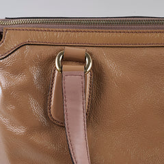 Gucci Patent Soho Disco Tote Dusty Pink/Beige