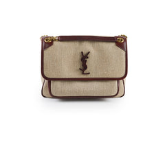 Saint Laurent Niky Raffia Medium Natural