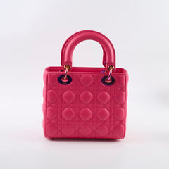 Christian Dior Small Lady Dior Fuschia