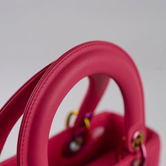 Christian Dior Small Lady Dior Fuschia