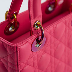 Christian Dior Small Lady Dior Fuschia