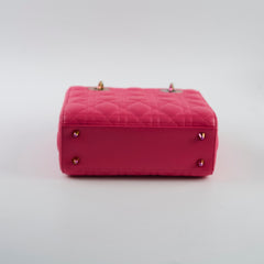 Christian Dior Small Lady Dior Fuschia