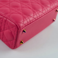 Christian Dior Small Lady Dior Fuschia