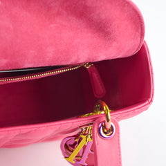 Christian Dior Small Lady Dior Fuschia