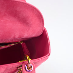 Christian Dior Small Lady Dior Fuschia