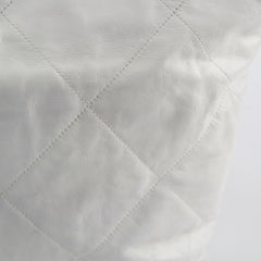 Chanel 22 Small White Calfskin Microchip