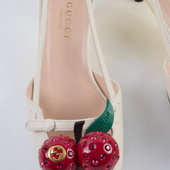 Gucci Cherry Pumps Size 35 White/Red