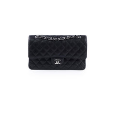 Chanel Medium/Large Caviar Double Classic Flap Black 2022