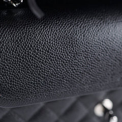 Chanel Medium/Large Caviar Double Classic Flap Black 2022