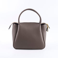 Prada Vitello Small Leather Tote Bag Taupe