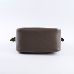 Prada Vitello Small Leather Tote Bag Taupe