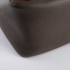 Prada Vitello Small Leather Tote Bag Taupe