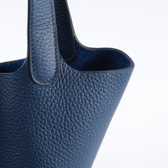 Hermes Picotin 18 Bleu Navy GHW B Stamp