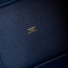 Hermes Picotin 18 Bleu Navy GHW B Stamp
