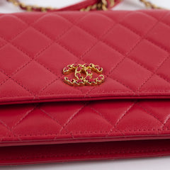 Chanel Wallet on Chain 19 WOC Red