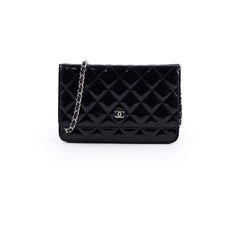 Chanel Classic WOC Black Lambskin Silver HW