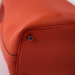 Hermes Picotin 18 Feu Clemence Leather T Stamp