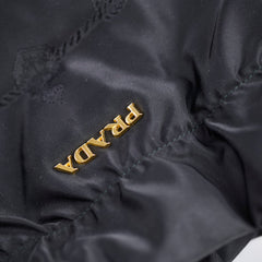 Prada Nylon Bow Shoulder Bag Black
