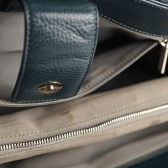 Chanel Executive Cerf Tote Navy Silver HW