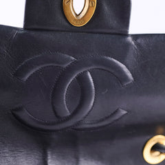 Chanel Vintage Maxi Single Flap Black