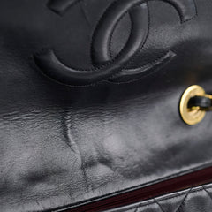 Chanel Vintage Maxi Single Flap Black