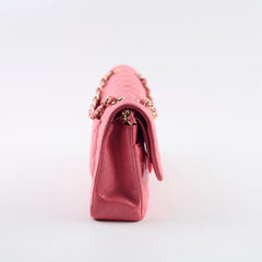 Chanel Caviar Medium Medium/Large Classic Flap Iridescent Pink