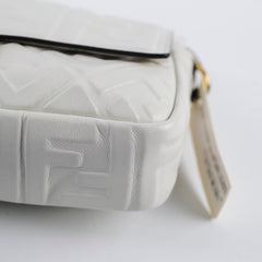 Fendi Medium Baguette White GHW