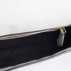 Fendi Medium Baguette White GHW