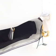 Fendi Medium Baguette White GHW