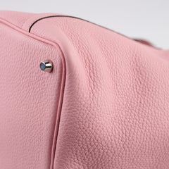 Hermes Rose Sakura Picotin 18 Clemence Leather U Stamp