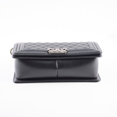 Chanel Old Medium Boy Bag Black Caviar RHW 26series