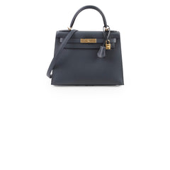 Hermes Kelly 28 Gris Misty Epsom Permabrass HW W Stamp