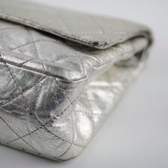 Chanel Maxi Flap Metallic Silver Series 11