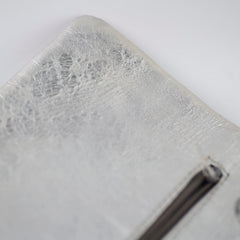 Chanel Maxi Flap Metallic Silver Series 11