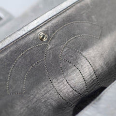 Chanel Maxi Flap Metallic Silver Series 11