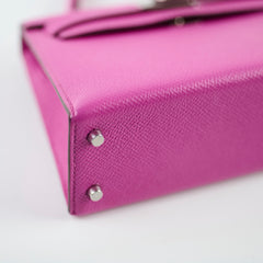 Hermes Mini Kelly Epsom Magnolia PHW 2018