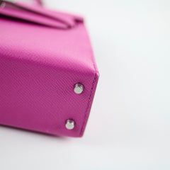 Hermes Mini Kelly Epsom Magnolia PHW 2018