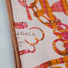 Hermes Scarf 42 x 42 Orange/Red