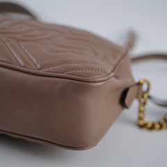 Gucci Small GG Marmont Camera Bag Dusty Pink