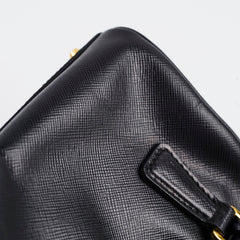 Prada Mini Saffiano Crossbody Bag Black