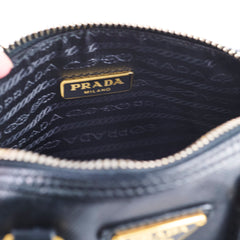 Prada Mini Saffiano Crossbody Bag Black