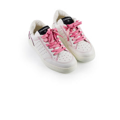 Chanel 21p Perforated Leather Sneakers White/Pink Size 38