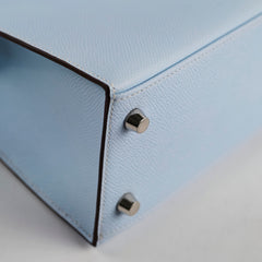 Hermes Kelly 25 Epsom Sellier Bleu Brume Y Stamp