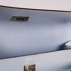 Hermes Kelly 25 Epsom Sellier Bleu Brume Y Stamp