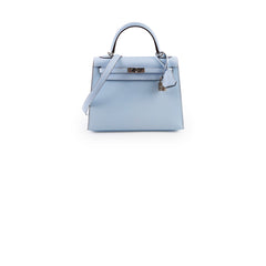 Hermes Kelly 25 Epsom Sellier Bleu Brume Y Stamp